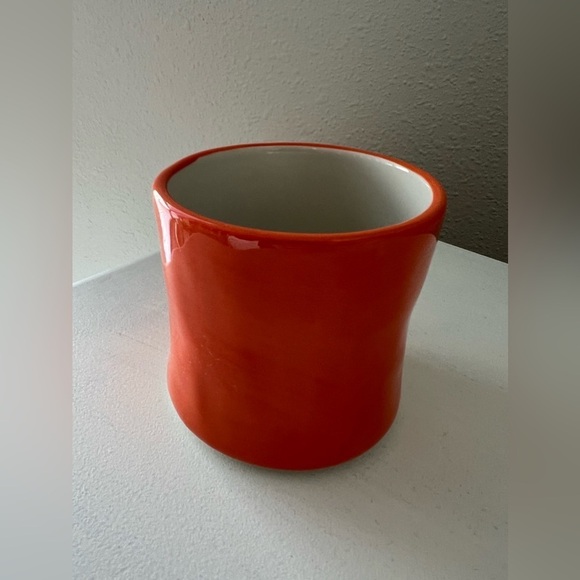 Anthropologie | Hand Painted Initial Mug Monogram Letter “C” Orange - Picture 4 of 8